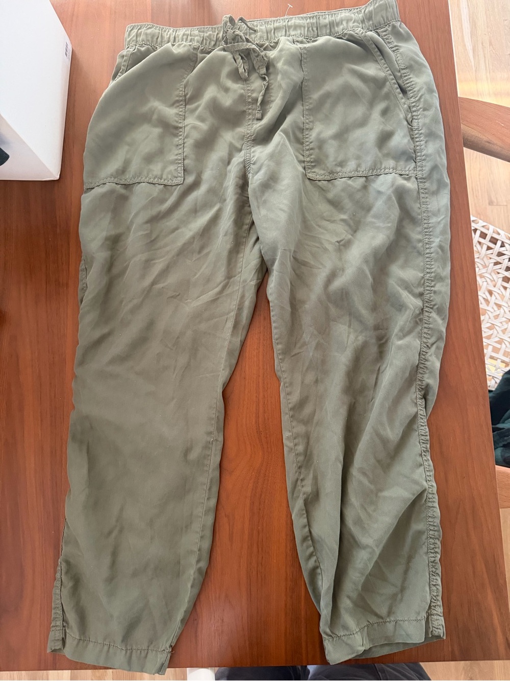 Sanctuary Olive Drawstring Ankle Joggers